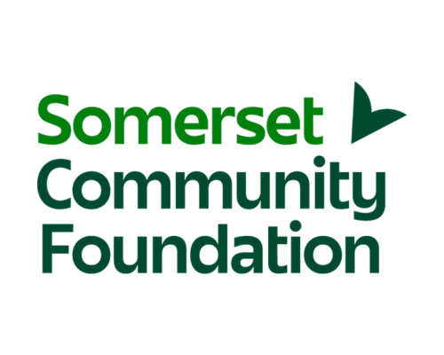 Somerset Community Foundation logo: green text on a white background