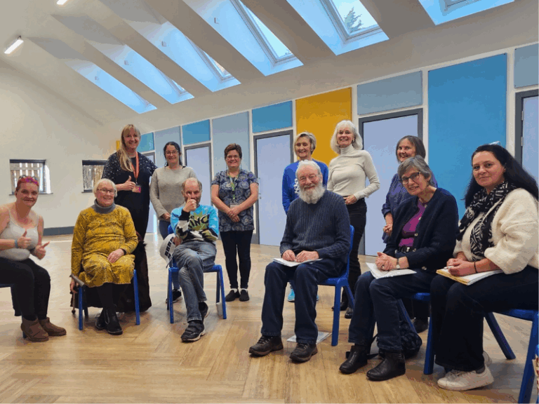 A group photograph of the people who participated in the British Sign Language sessions.