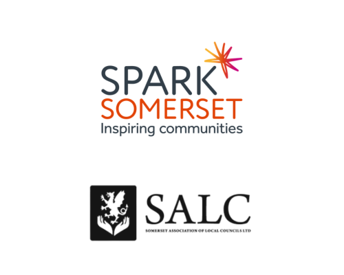 Logo lockup - Spark Somerset and SALC