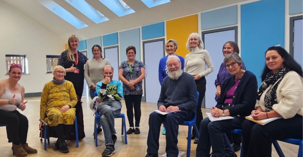 A group photograph of the people who participated in the British Sign Language sessions.